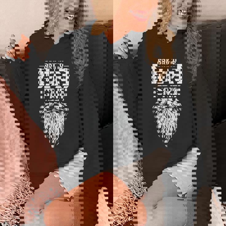 Sorry This Beard Is Taken Retro Valentines Day Dad Hoodie