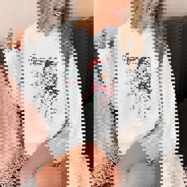 Mom-Mom Snowman Candy Cane Christmas Xmas Unisex Hoodie