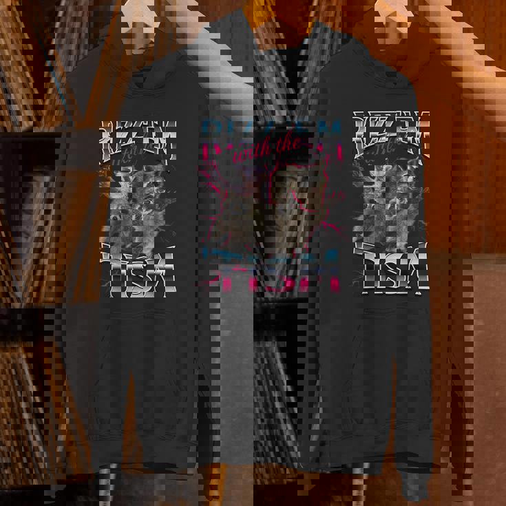 Autism Rizz Em With The Tism Meme Autistic Racoon Unisex Hoodie