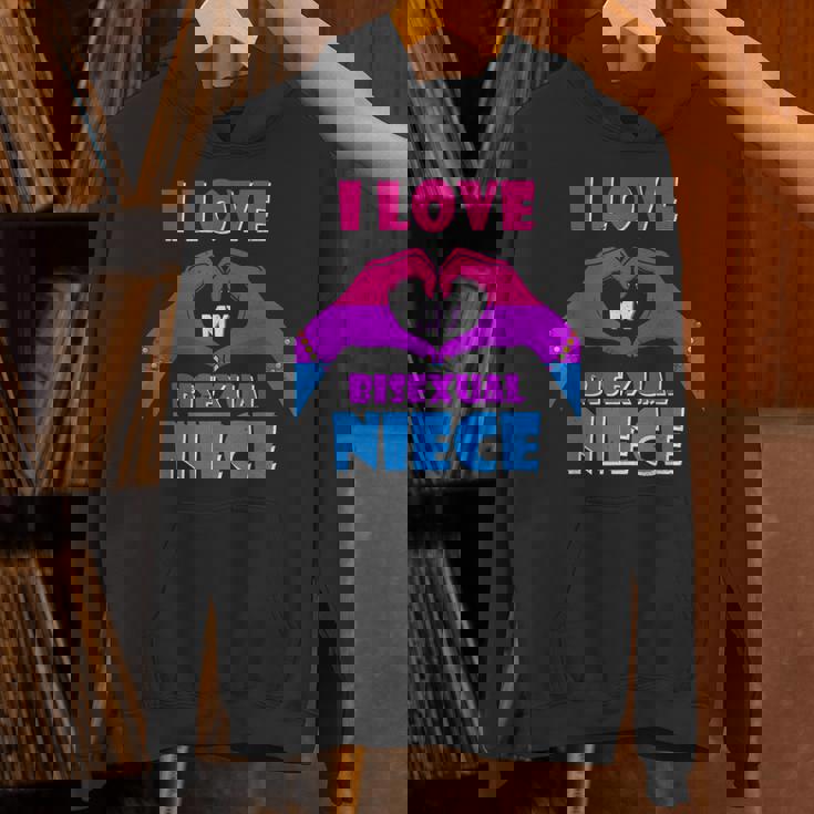 Bisexual Pride Flag Rainbow Bi Flag I Love My Bisexual Niece Unisex Hoodie