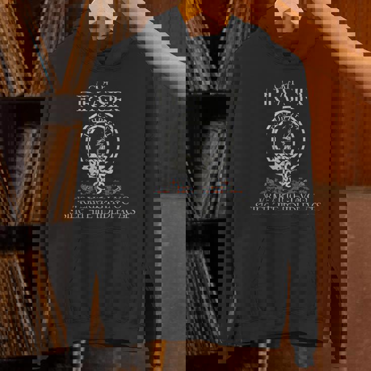 Clan Fraser Of Lovat Tartan Crest Thistle Vintage Hoodie