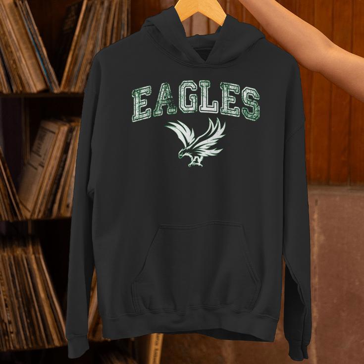 Distressed Eagles Vintage Flying Eagles Fly Bird Hoodie