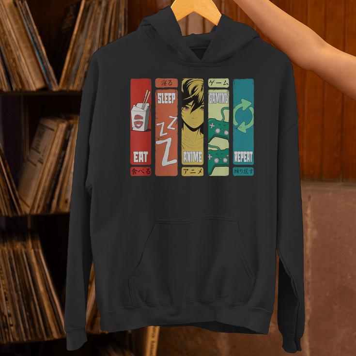 Eat Sleep Anime Gaming Repeat Kawaii Anime Manga Hoodie