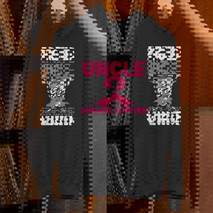Proud Uncle Warrior Breast Cancer Awareness Hoodie