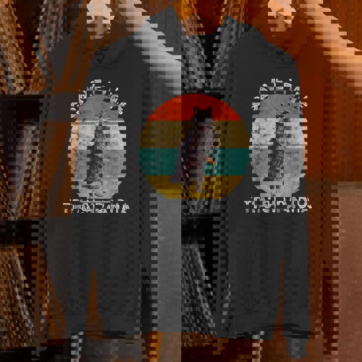 Save the Trash Panda Raccoon Hoodie - Vintage Sunset Unisex