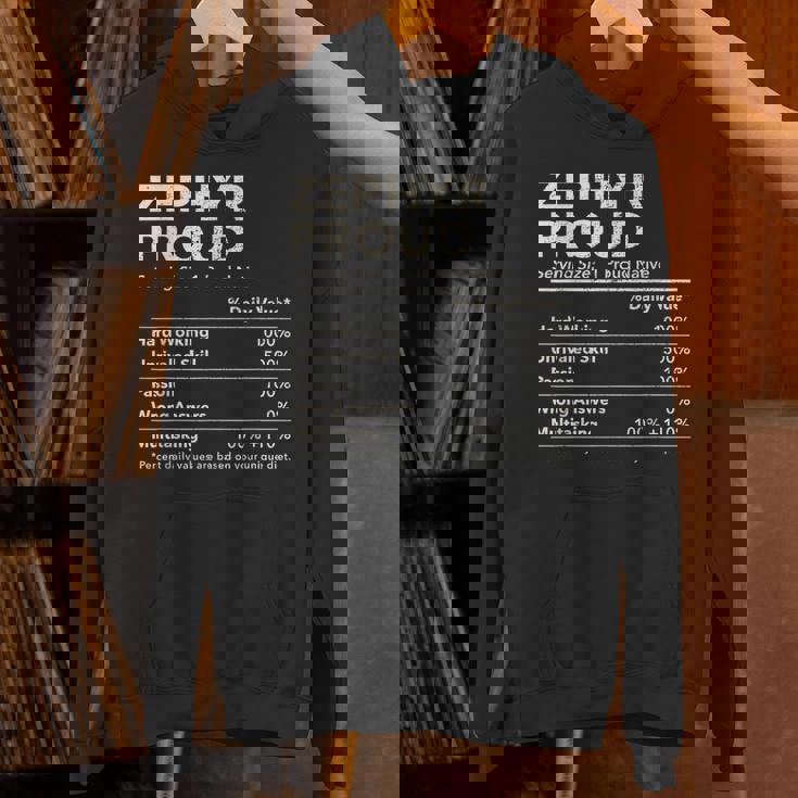 Zephyr Texas Proud Nutrition Facts Unisex Hoodie