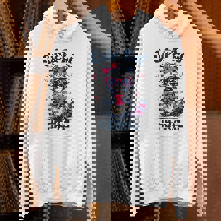 Cute Feral Raccoon Women's Unisex Hoodie - Funny Summer Vibes