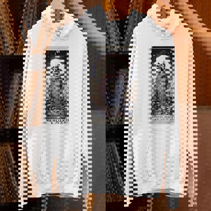 Raccoon Tarot Lovers Hoodie - Unisex Boho Style