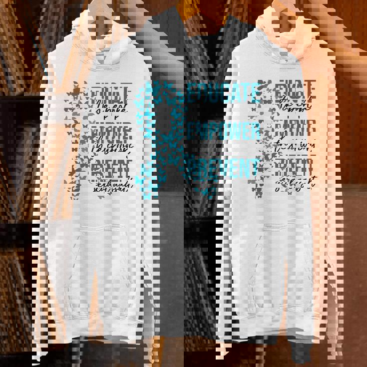 Sexual Assault Awareness Month Educate Empower Prevent Hoodie