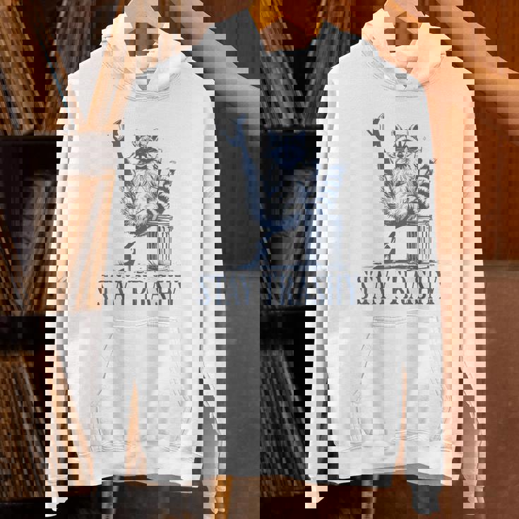 Stay Trashy Raccoon Hoodie - Fun Halloween Style for All