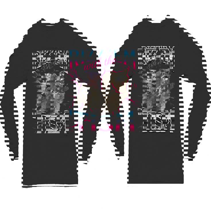 Autism Raccoon Meme Unisex Long Sleeve Tee | Whimsical Comfort