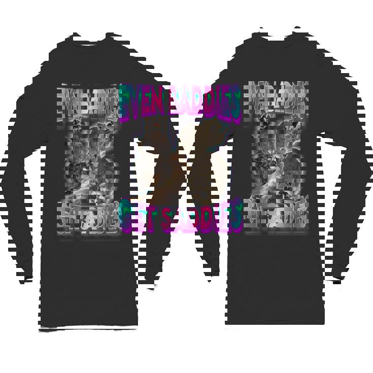 Baddie Vibes Raccoon Meme Unisex Long Sleeve Tee | Fun & Unique