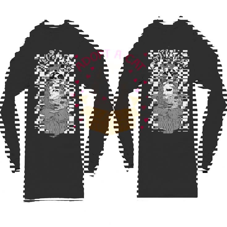 Possum & Raccoon Friends - Cat Adoption Team Unisex Long Sleeve Tee