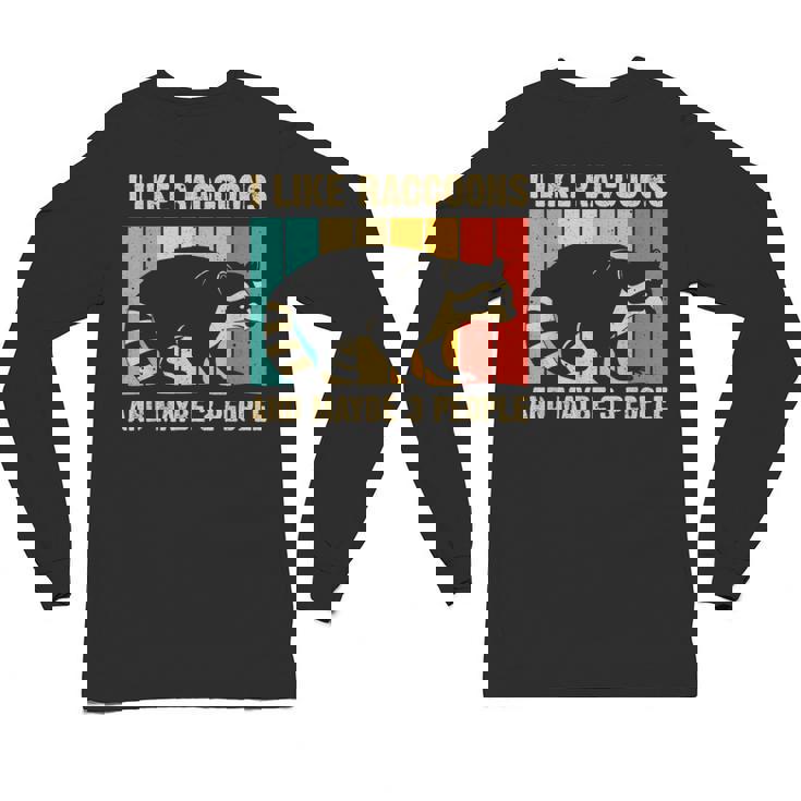 Raccoon Lover Unisex Long Sleeve T-Shirt | Cozy Wear for Introverts