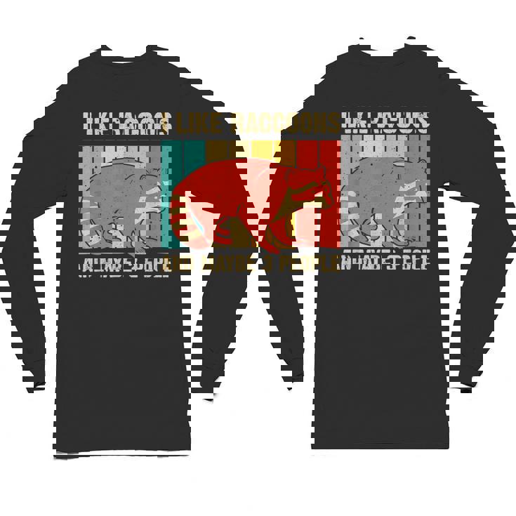 Raccoon Lover Unisex Long Sleeve Tee - Introvert Style, Gift for Him & Her