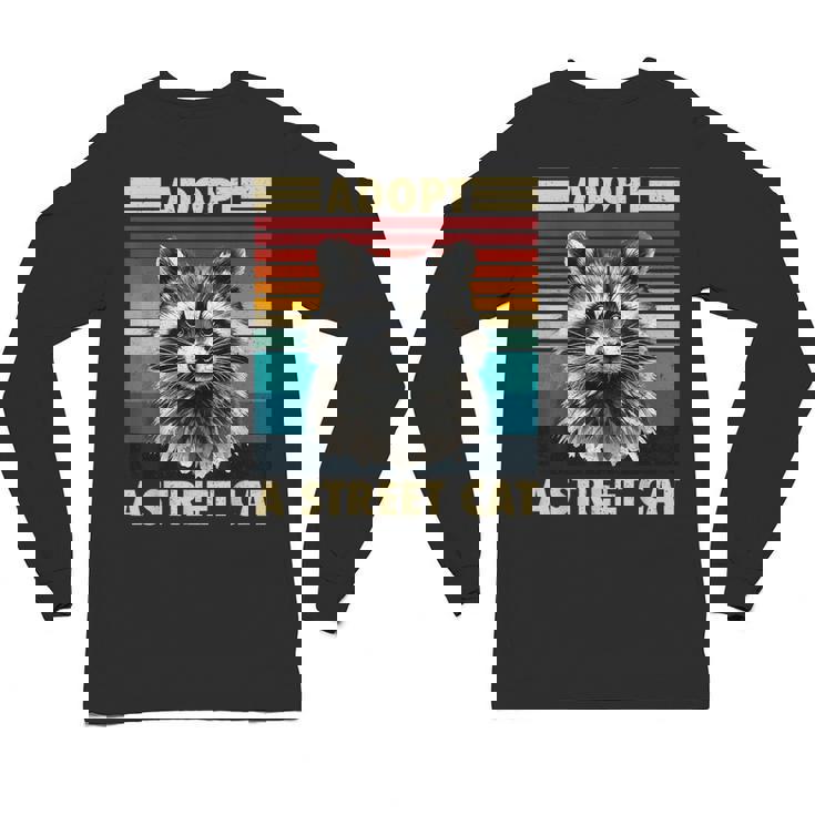 Raccoon Retro Long Sleeve T-Shirt - Unisex Vintage Style