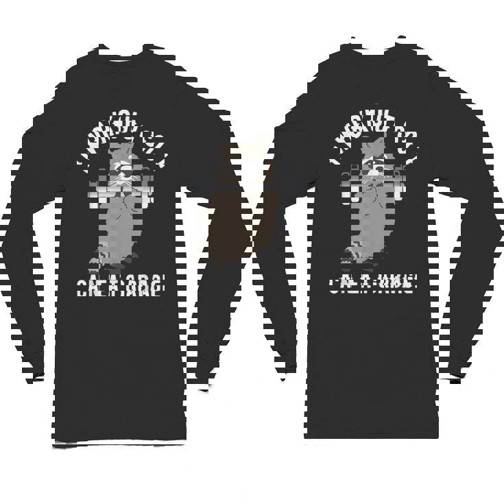 Raccoon Trash Panda Workout Long Sleeve Tee - Fun Gym Unisex Wear