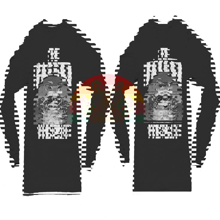 Raccoon Whisperer Long Sleeve T-Shirt - Retro Vintage Unisex Design
