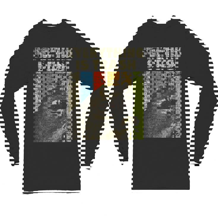 Retro Raccoon Camping Unisex Long Sleeve Tee - Everything Is Trash