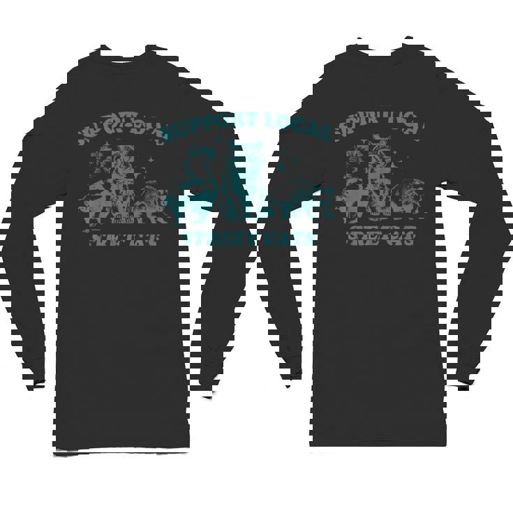 Support Local Wildlife Unisex Long Sleeve Tee - Raccoon & Friends