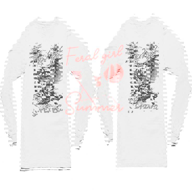 Feral Raccoon Adventure Unisex Long Sleeve T-Shirt - Summer Vibes