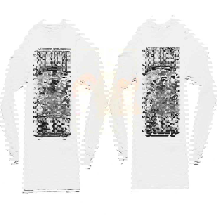 Raccoon Feral Unisex Long Sleeve T-Shirt - Retro Summer Vibes