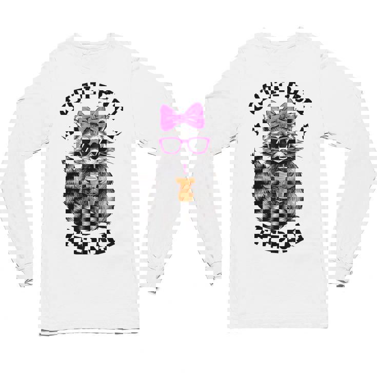 Raccoon Sunglasses Unisex Long Sleeve Tee - Small - Fun & Bold