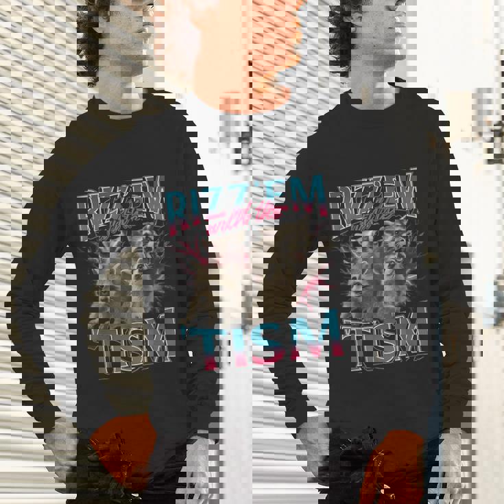 Autistic Raccoon Meme Long Sleeve T-Shirt | Unisex Humor Apparel