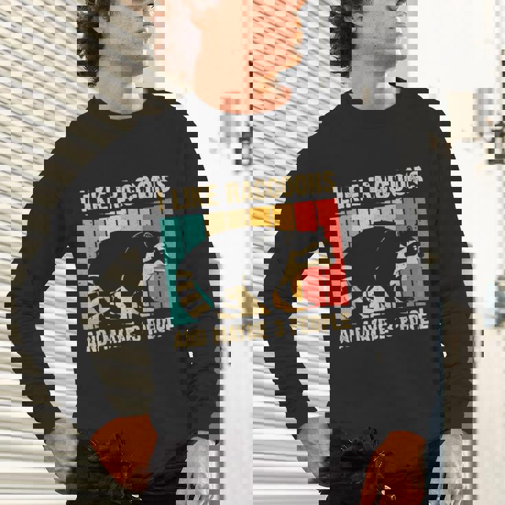 Raccoon Lover Unisex Long Sleeve T-Shirt | Cozy Wear for Introverts