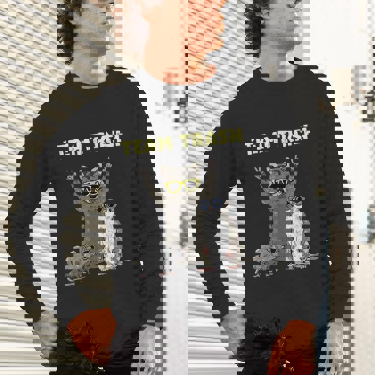 Team Trash Animals Long Sleeve T-Shirt | Fun Garbage Gang Design