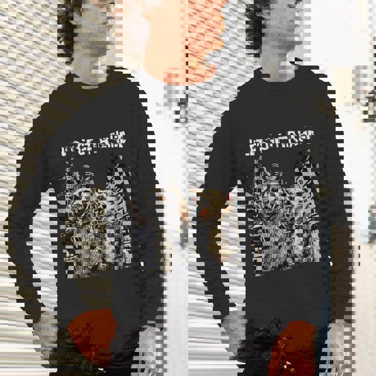 Unisex Long Sleeve T-Shirt - Let's Get Trashed | Fun Party Theme