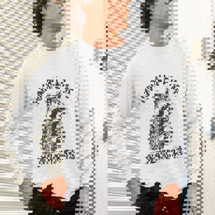 Overthink This Raccoon Unisex Long Sleeve T-Shirt - Sarcastic Fun