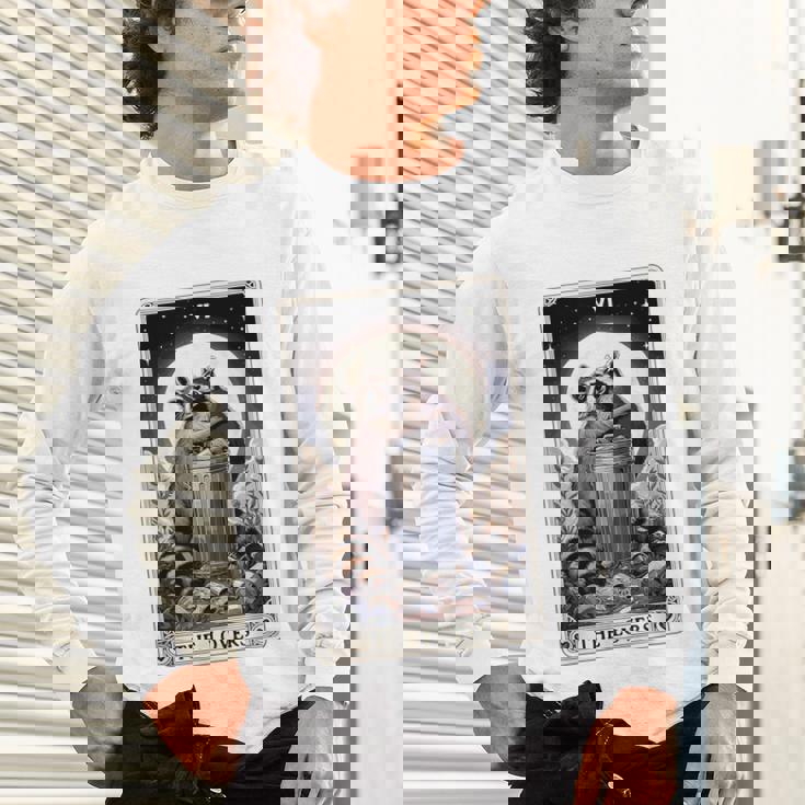 Raccoon Tarot Card Tee - The Lovers | Unisex Long Sleeve Shirt