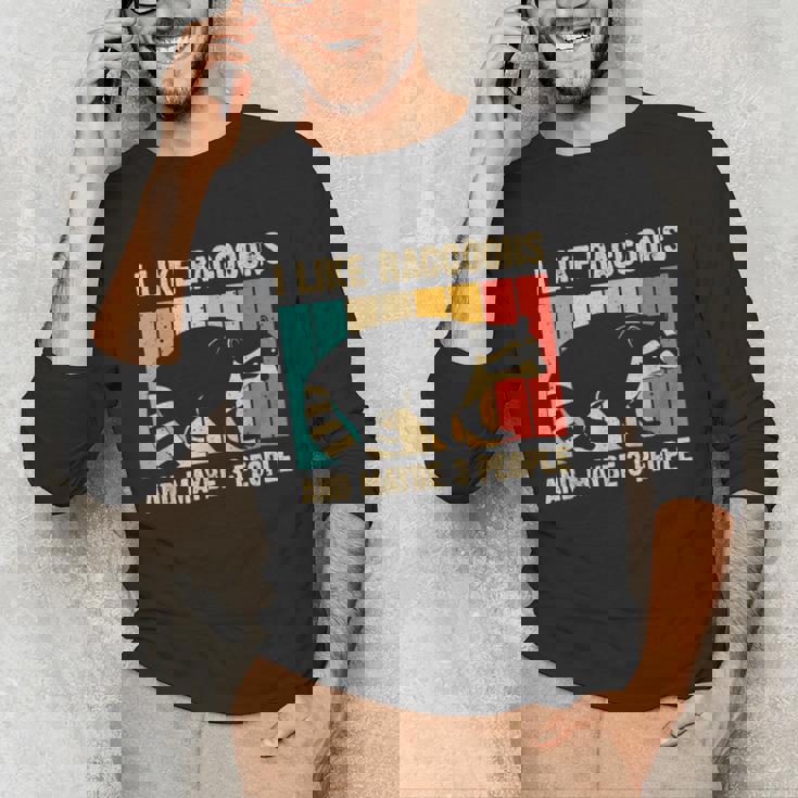 Raccoon Lover Unisex Long Sleeve T-Shirt | Cozy Wear for Introverts
