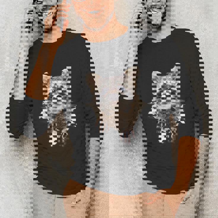 Raccoon Lover Unisex Long Sleeve T-Shirt for Raccoon Mom & Dad