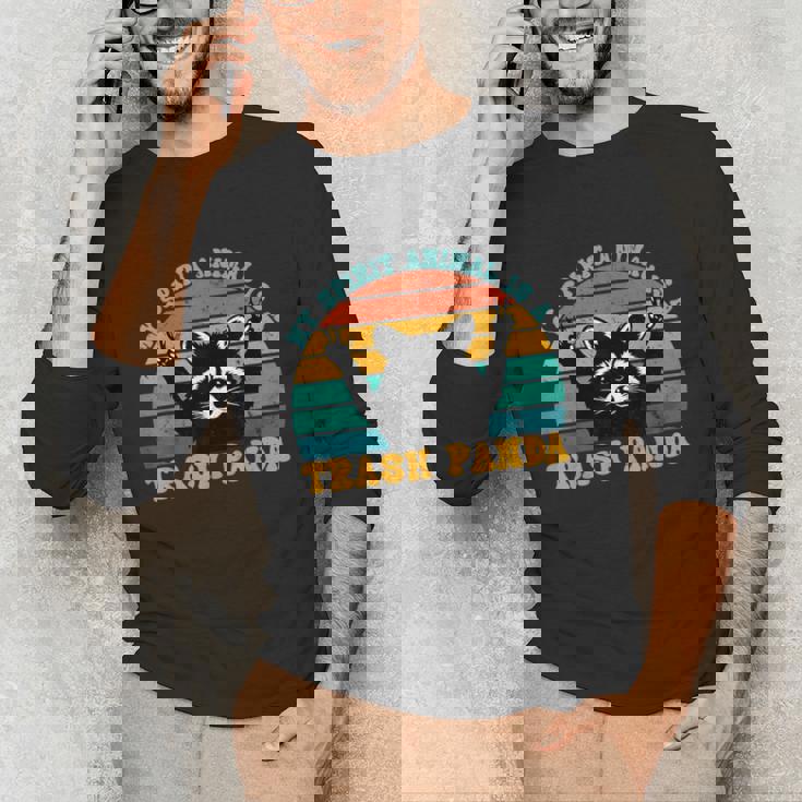 Raccoon Spirit Animal Long Sleeve Tee - Unisex Casual Fun