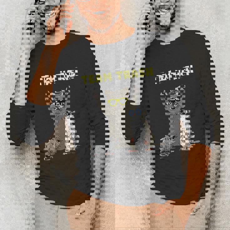 Team Trash Animals Long Sleeve T-Shirt | Fun Garbage Gang Design