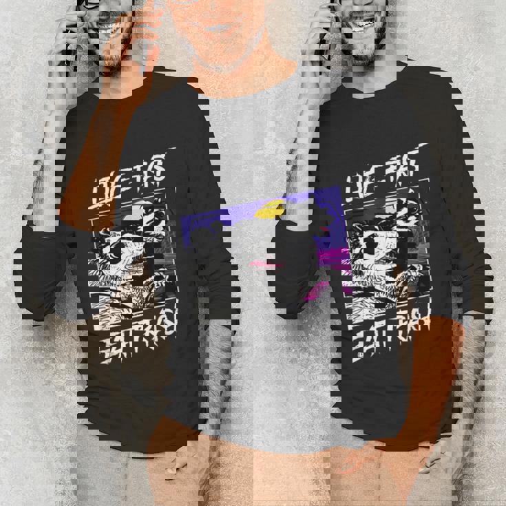 Trash Panda Cat Lovers - Unisex Cotton Long Sleeve Tee