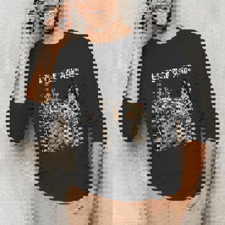 Unisex Long Sleeve T-Shirt - Let's Get Trashed | Fun Party Theme