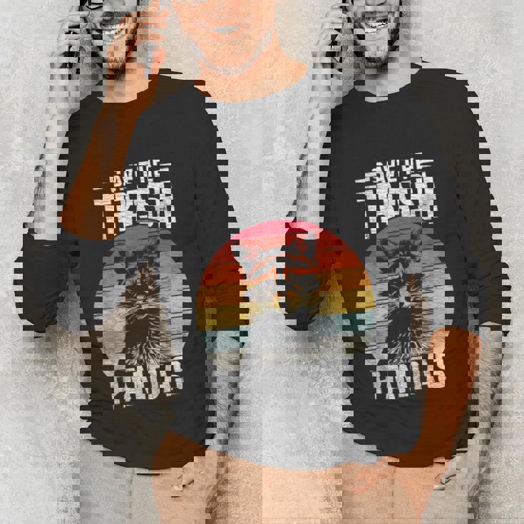Vintage Raccoon Unisex Long Sleeve Tee - Save The Trash Pandas