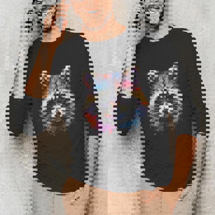 Watercolor Raccoon Child Unisex Long Sleeve T-Shirt | Modern Classic