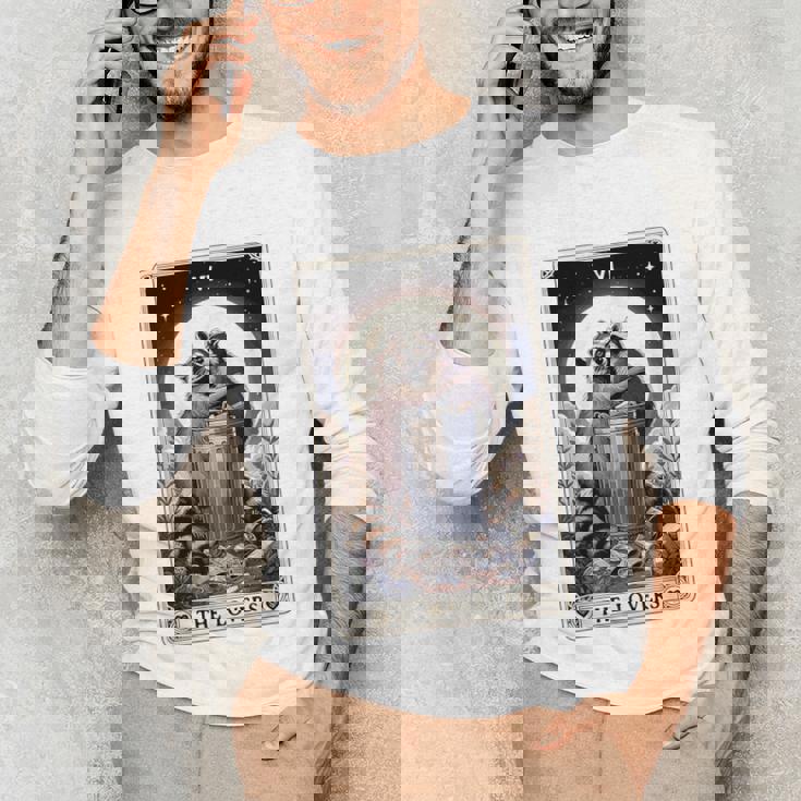 Raccoon Tarot Card Tee - The Lovers | Unisex Long Sleeve Shirt