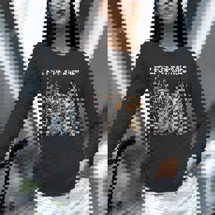 Unisex Long Sleeve T-Shirt - Let's Get Trashed | Fun Party Theme