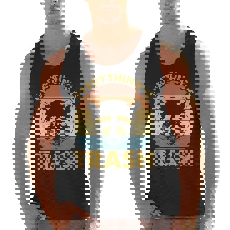 Raccoon Enthusiast Tank Top - Vintage Style, Eco-Friendly for Men