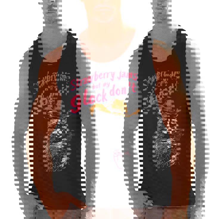 Raccoon Men's Tank Top - Strawberry Jam Theme