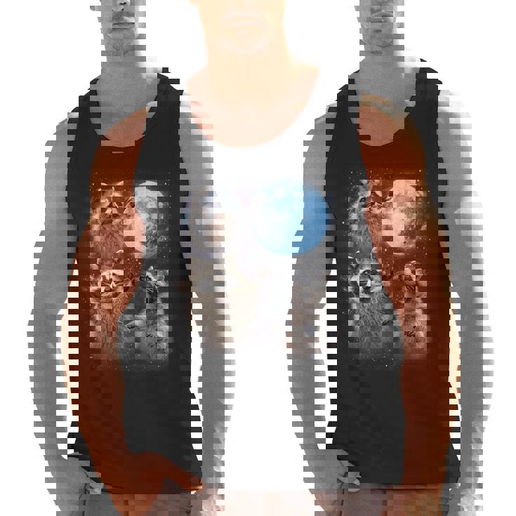 Raccoon Moonlight Tank Top - Men's Outdoorsy Theme