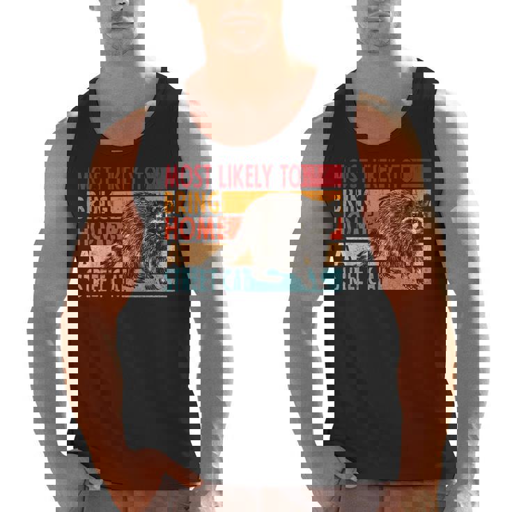 Street Cat Tank Top - Adopt & Appreciate Funny Design for Men