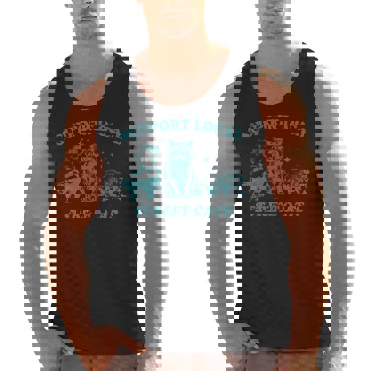 Support Local Wildlife Tank Top - Vintage Raccoon, Opossum & Skunk
