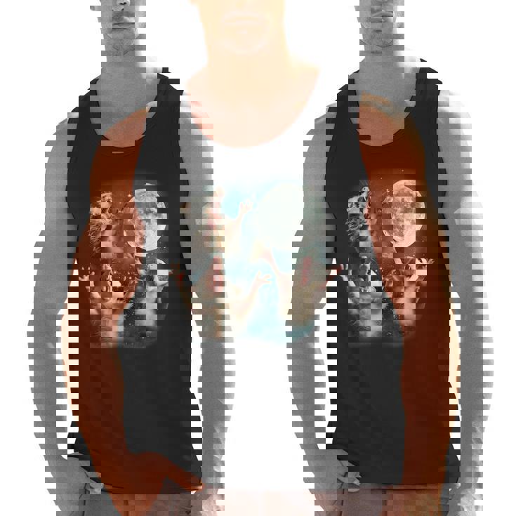 Three Possum Moon Tank Top | Fun & Quirky Gift for Men