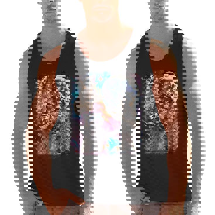 Three Racoon Moon 3 Racoon Moon Cursed Meme Men Tank Top